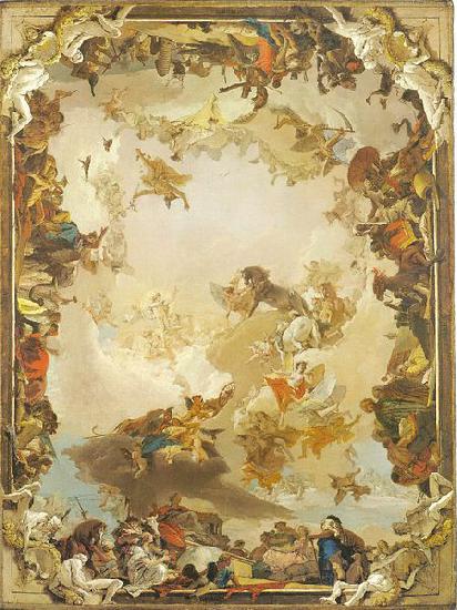 Giovanni Battista Tiepolo Allegory of the Planets and Continents France oil painting art